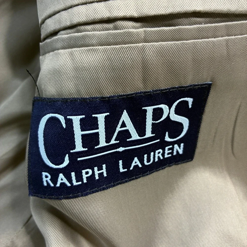 Chaps Ralph Lauren‎ Men's Camel Suede Blazer Sport Coat Jacket Size 41R